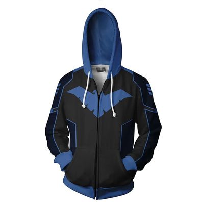 Nightwing Cosplay Kostém Hoodie Outfit Set Halloween Karneval