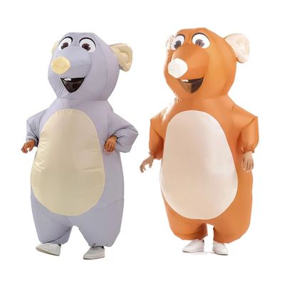 Maus Inflatable Cosplay Kostém Jumpsuit Outfit Set Halloween Karneval