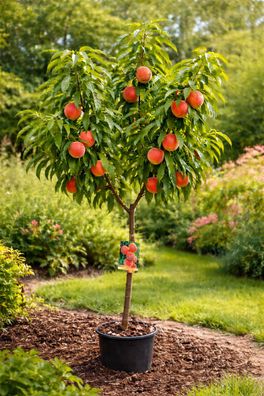 Pfirsichbaum Cardina 150-200 cm Prunus persica Obstbaum winterhart süss