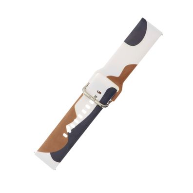 Samsung Galaxy Watch 46mm Silikonarmband Muster 1 - Strap Moro Kompatibler Ersat