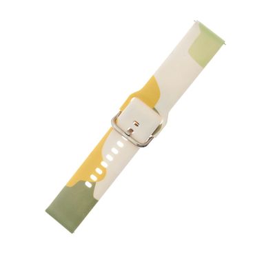 Silikon Armband für Samsung Galaxy Watch 46mm, Muster 14, Ersatzarmband, stilvol