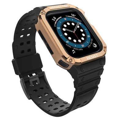 Robuster Schutzarmband mit Gehäuse für Apple Watch Modelle 7/6/5/4/3/2/SE (41/40