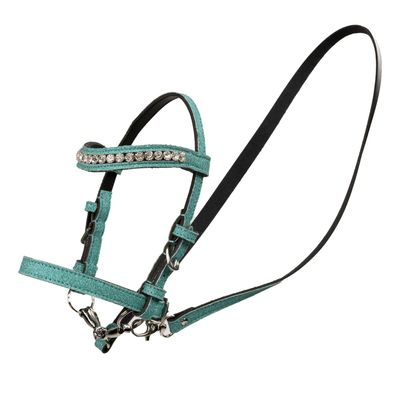 My Hobby Horse - Zaumzeug für Steckenpferde - glitter blau