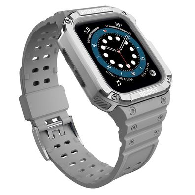Apple Watch Panzerschutzarmband mit Hülle - Kompatibel mit Serie 7/6/5/4/3/2/SE