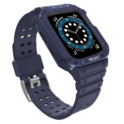 Robuster Schutzarmband mit Gehäuse für Apple Watch Serie 7/6/5/4/3/2/SE (45/44/4