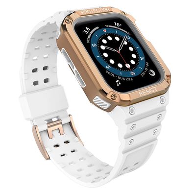 Apple Watch Schutzband & Gehäuse, kompatibel mit Serien 7/6/5/4/3/2/SE, Größe 41