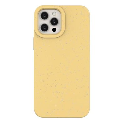 Schutzhülle Eco Case für iPhone 12 Pro Max, aus Silikon, Handyhülle, in Gelb