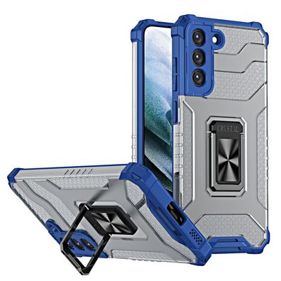 Robustes Hybrid-Crystal Cover mit Magnet-Halterung für Samsung Galaxy S22+ (S22