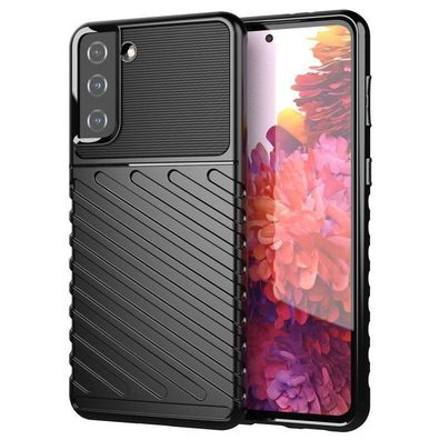 ThunderCase Stoßfestes Flexibles Cover Schwarz für Samsung Galaxy S22