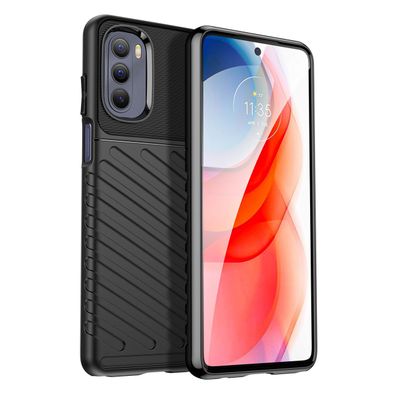 Motorola Moto G Stylus 2022 Schutzhülle, robustes elastisches Etui, schwarz