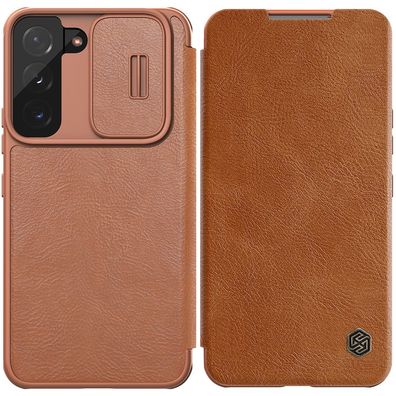 Nillkin Qin Lederhülle Pro für Samsung Galaxy S22+ (S22 Plus) - Klappetui mit Ka