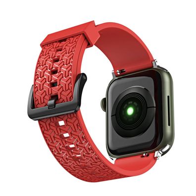 Ersatz Uhrenarmband für Apple Watch Serie 7/6/5/4/3/2/SE (45/44/42mm), Rot - Mod