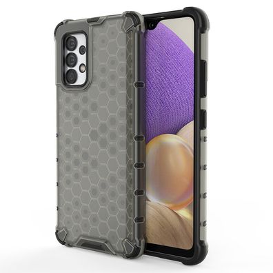 Robustes Honeycomb-Case mit Gelrahmen für Samsung Galaxy A03s (166,5) - Schwarz