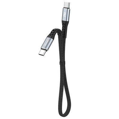 Dudao L10C USB-C auf USB-C Kabel, 100W 5A, 0,23m, Schwarz