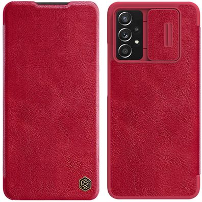 Nillkin Qin Lederetui für Samsung Galaxy A73 in Rot