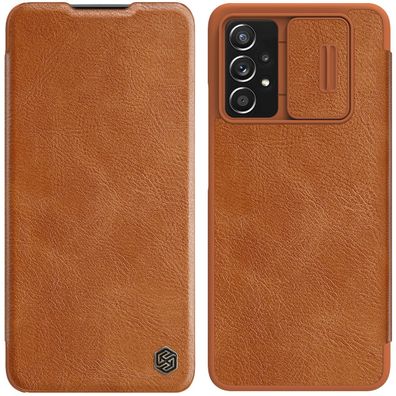 Nillkin Qin Ledertasche für Samsung Galaxy A73, Braun