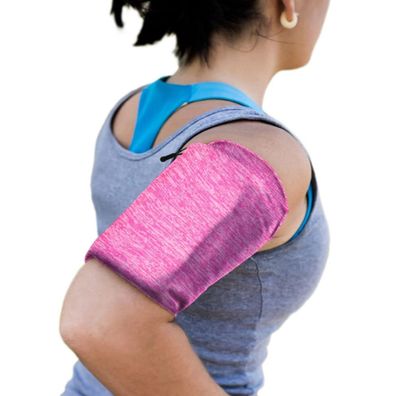 Große Pinke Sportarmband für Handy - XL Größe, Atmungsaktive Laufarmtasche für M