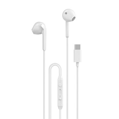 Dudao X3C In-Ear Kopfhörer mit USB-C Anschluss, 1,2m Kabel, Weiß