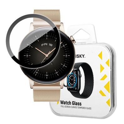 Wozinsky Hybrid-Glas Displayschutz für Huawei Watch GT 3 46 mm Schwarz