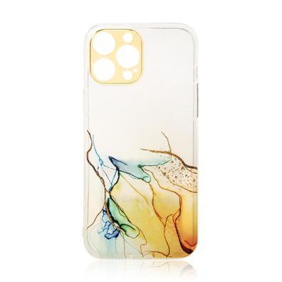 Xiaomi Redmi Note 11 Hülle - Orange Marmoriertes Design, Flexibles TPU-Case
