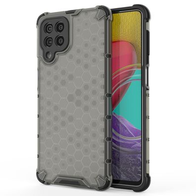Samsung Galaxy M53 5G Robuste Honeycomb Hülle mit Gel-Rahmen, Schwarz