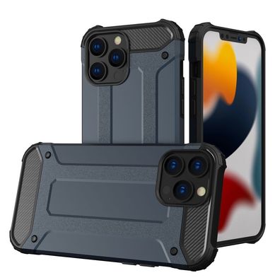 Robustes Hybrid-Armor Case für iPhone 14 Pro Max - Blau