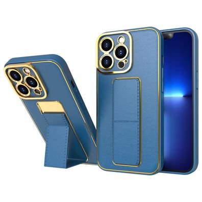 iPhone 12 Pro Schutzhülle mit Ständer, Blau