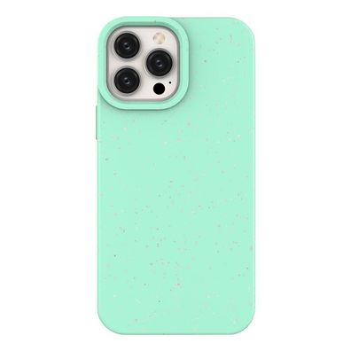 Biologisch abbaubare Silikonhülle für iPhone 14 Plus - Pastellgrün Schutzetui