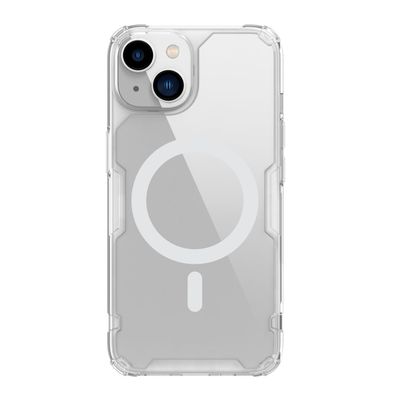 Nillkin Nature Pro Magnetische Hülle für iPhone 14 Plus, durchsichtiges MagSafe