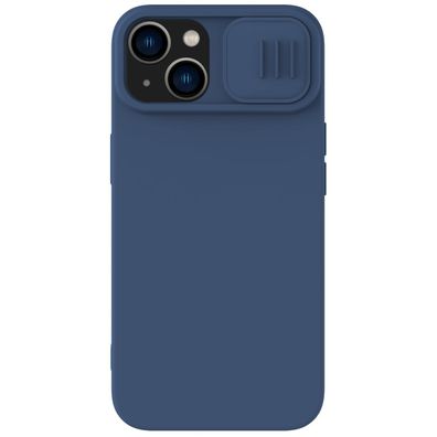 Nillkin CamShield Silikonhülle für iPhone 14 Plus, blaue Kamerabdeckung