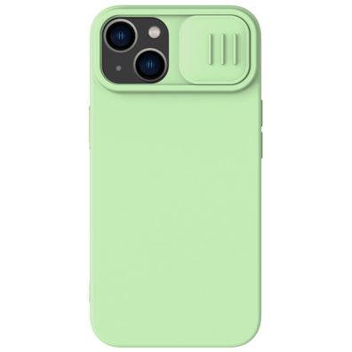Nillkin CamShield Silikonhülle für iPhone 14 Plus mit Kameraschutz, grün