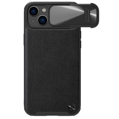 Nillkin CamShield Leather S Hülle iPhone 14 Schutzhülle mit Kameraschutz Schwarz