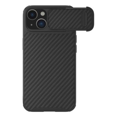 Nillkin Synthetik Faser S Schutzhülle für iPhone 14 mit Kameraschutz Schwarz