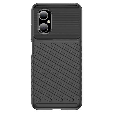 Schutzcover Thunder für Xiaomi Poco M4 5G - Robustes Silikonetui in Schwarz