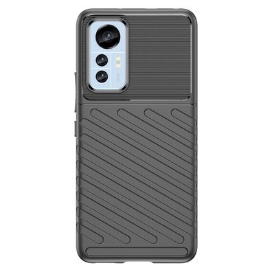 Robuste Schutzhülle aus Silikon für Xiaomi 12 Lite - Schwarz