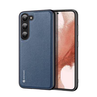 Dux Ducis Fino Hülle für Samsung Galaxy S23+ mit Silikonrahmen Blau
