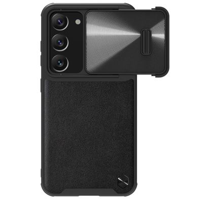 Nillkin CamShield Leder S Hülle für Samsung Galaxy S23+ mit Kameraschutz, Schwar