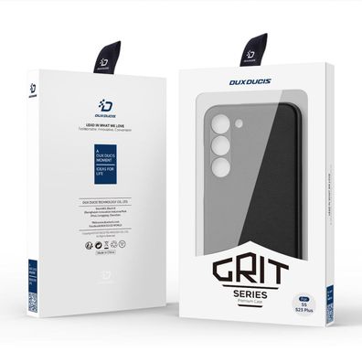 Dux Ducis Grit Hülle für Samsung Galaxy S23 + , elegante Kunstleder-Schutzhülle in