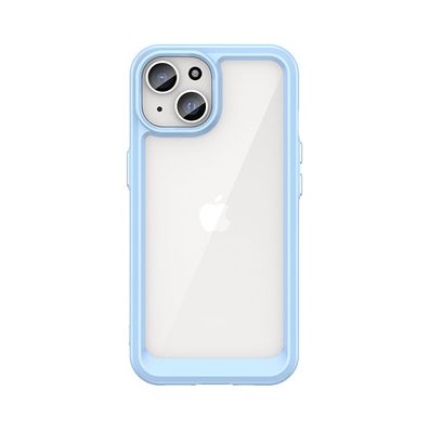 Verstärkte Schutzhülle mit Flexirahmen für iPhone 15 Plus Outer Space - Blau