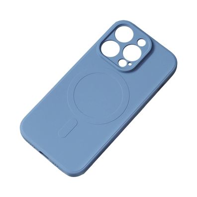 Silikonhülle kompatibel mit MagSafe für iPhone 15 Pro Max - Navy Blau