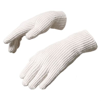 Gestrickte Smartphone-Handschuhe mit Fingerfreigabe - Beige