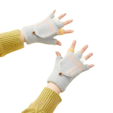 Winter-Handschuhe mit Smartphone-Kompatibilität für Damen/Kinder - Grau