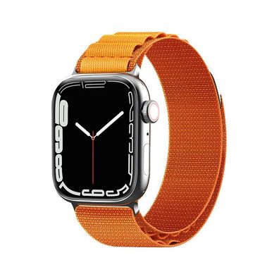 Alpine Edelstahl-Schließe Armband für Apple Watch 38/40/41 mm - Orange