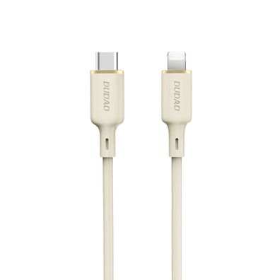 Dudao L7SCL USB-C auf Lightning Kabel, 1m, 30W, Beige