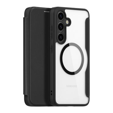 Dux Ducis Skin X Pro Hülle für Samsung Galaxy S24+ mit MagSafe und Klappe - Schw