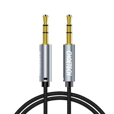 Choetech 3.5mm Klinkenkabel AUX002 - 1,2m, Schwarz - Männlich/Männlich Audio Ver