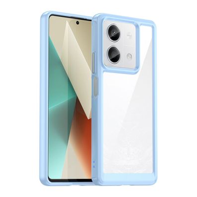 Xiaomi Redmi Note 13 Pro Hülle, Weltraum-Design, blaue Silikonkante