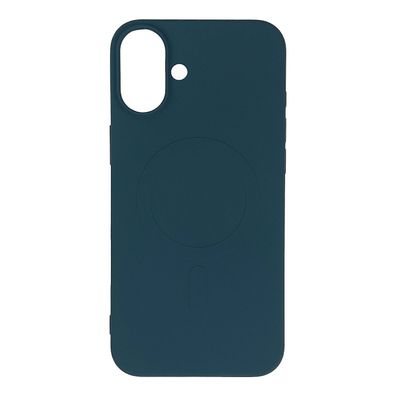 Flüssigsilikon-Schutzhülle mit MagSafe für iPhone 16 - Dunkelblau