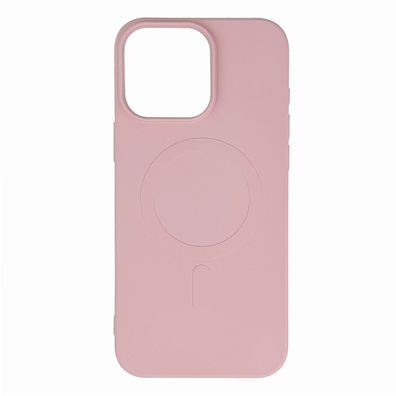 Flüssig-Silikon-Schutzhülle MagSafe für iPhone 16 Pro - Hellrosa