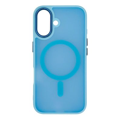 Magnetische MagSafe Schutzhülle für iPhone 16 - Hellblau